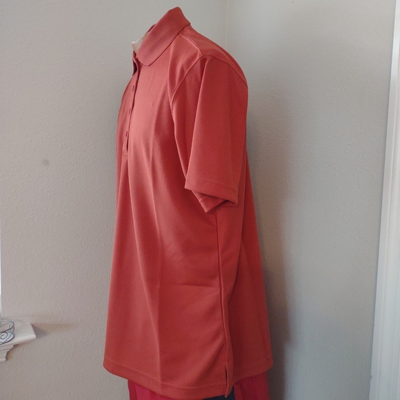 EDWARDS Cayenne Orange Men’s Mesh 10% Polyester Polo Shirt Athletic Wear Size XL - Picture 3 of 6